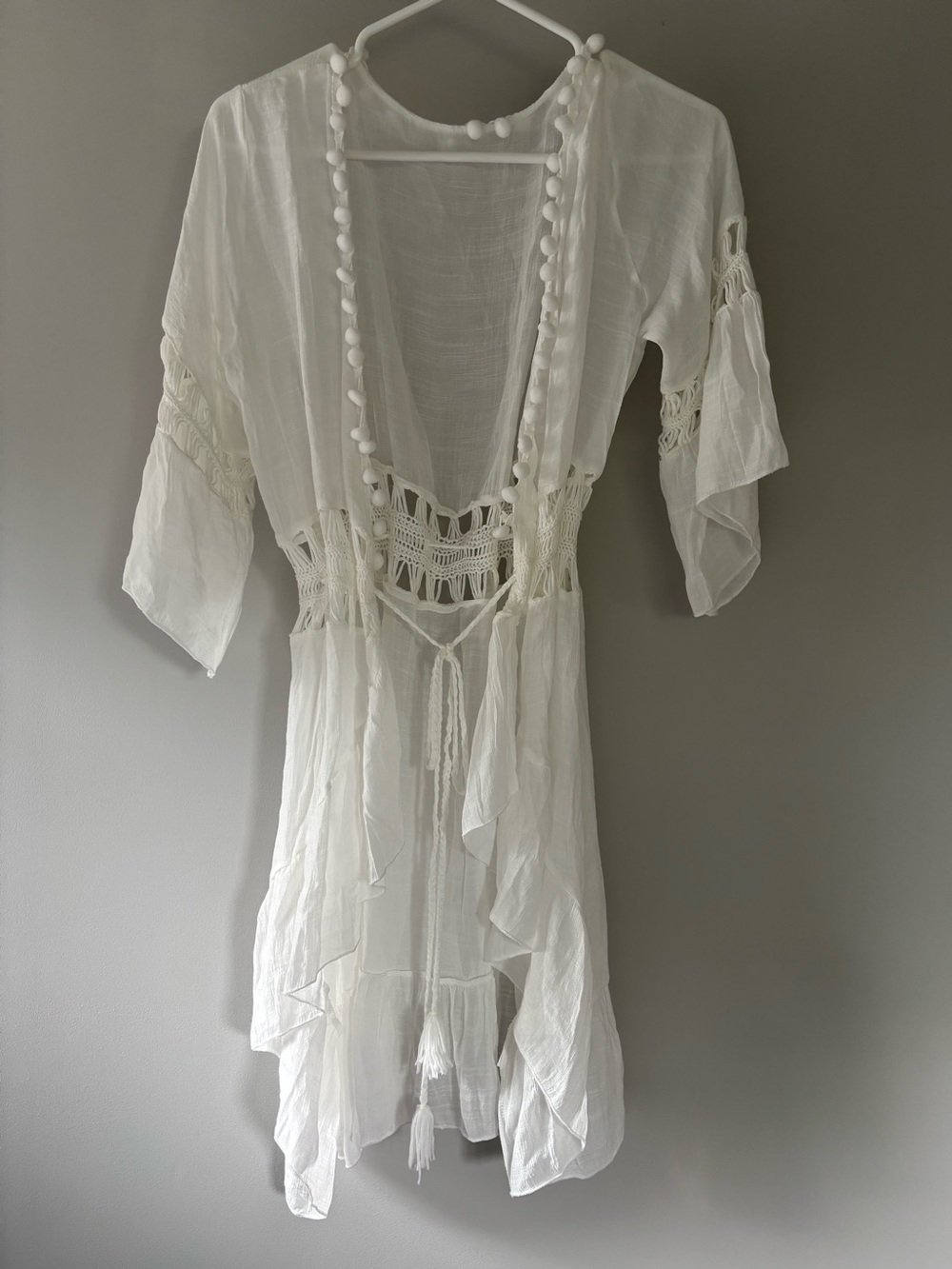 White Crochet Swimsuit Cover-Up